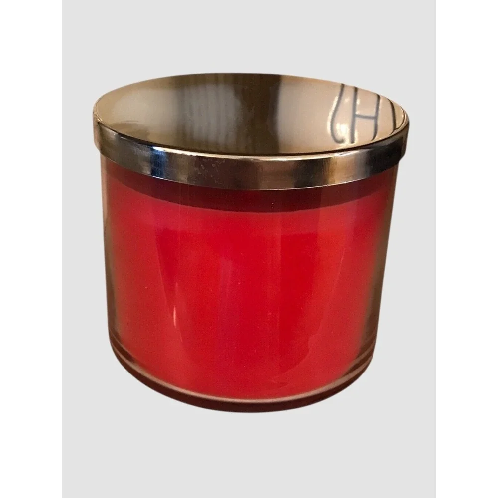 New‎ VTG Bath & Body Works FROSTED CRANBERRY 3 Wick 14.5 oz Candle SLATKIN - Picture 4 of 6
